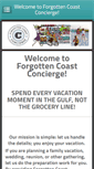 Mobile Screenshot of forgottencoastconcierge.com